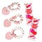 4E's Novelty 30 Packs Heart Candy Bracelet, Valentine Candies Bracelets Individually Wrapped Bulk with Love U Charm, Valentines Candies for Kids Classroom Exchange, Fun Candy Bracelet Valentines